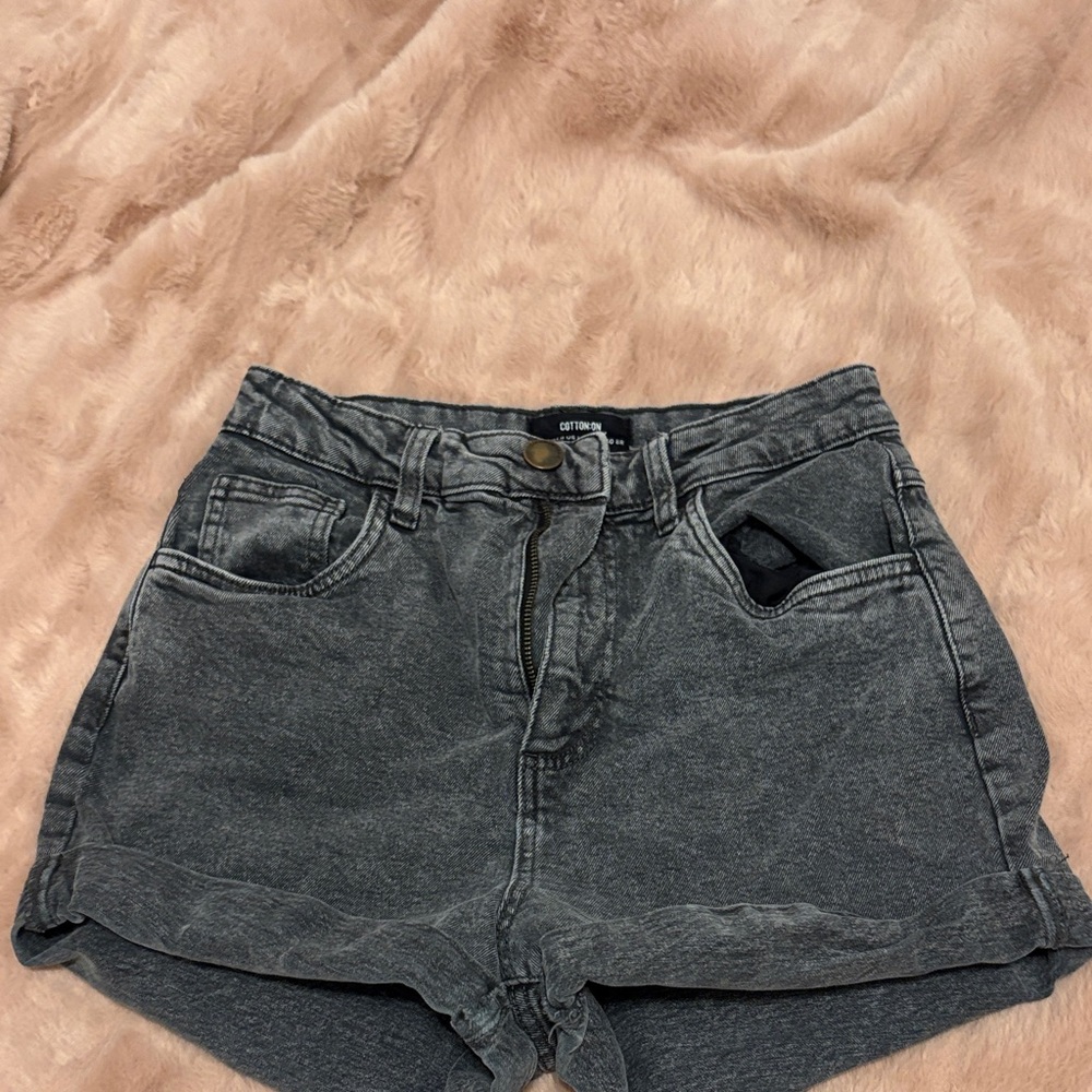 Women's black Denim Shorts Size: 10 AU